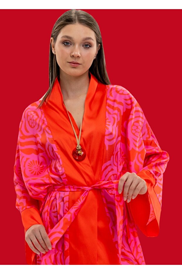 Plaj Elbisesi- Dinamik Pembe - 7