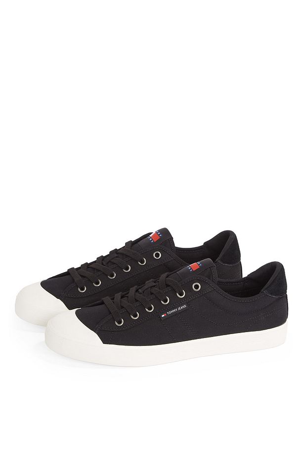 Siyah Erkek Sneaker TJM VULCANIZED BUMPER CANVAS - 3
