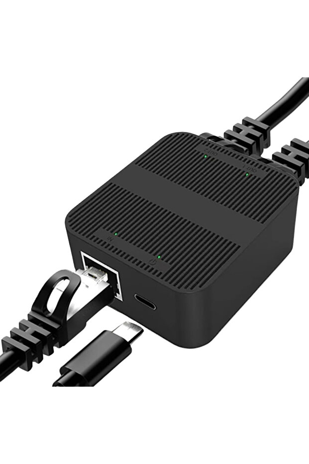 4594 RJ45 Ethernet Splitter 1 Giriş 2 Çıkış 100Mbps Hız Çevirici Çoklayıcı - 2