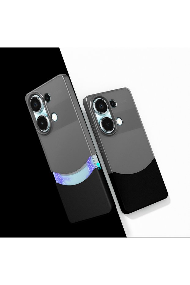 Redmi Note 13 Pro 4g Case Magnet Tkng Double Cover - Black
