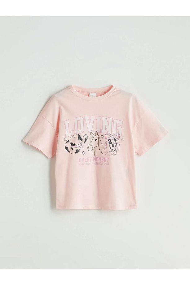 Pembe Bisiklet Yaka Kız Çocuk Şortlu Pijama Takımı - 2