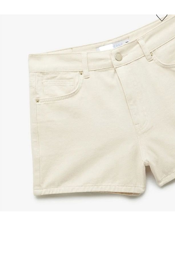 KOPYA - baggy denim yazlık şort sönnet patch pocket jasns shorts in light indigo kot - 2