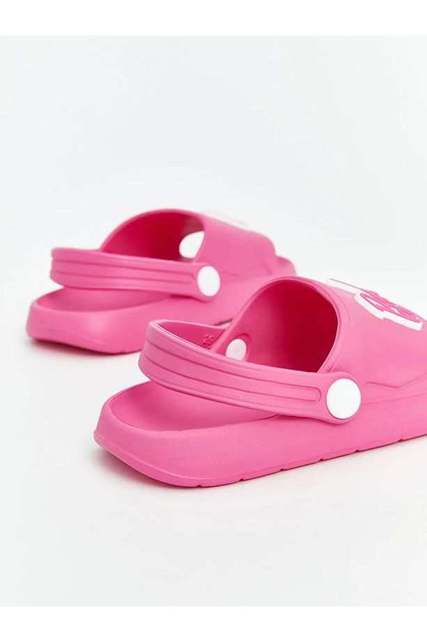 LCW STEPS Pembe Baskılı Kız Bebek Plaj Sandaleti - 5