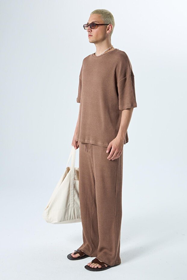 Basıc Oversize Takım Kahve - 6