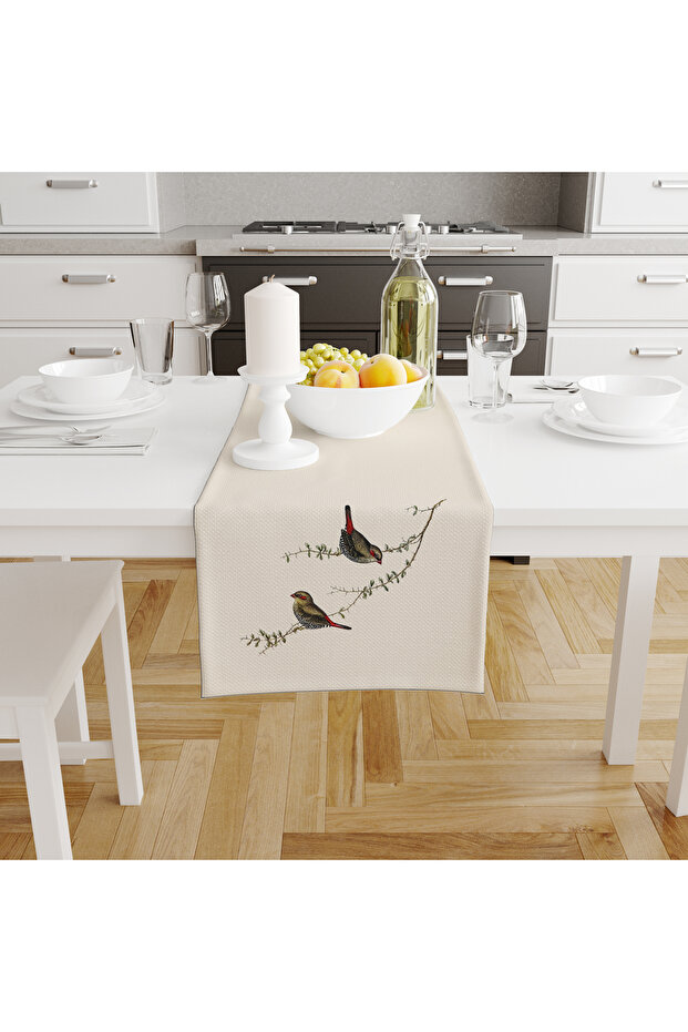 Digital Printed Runner - Bird Pattern - 140X40 cm - 1