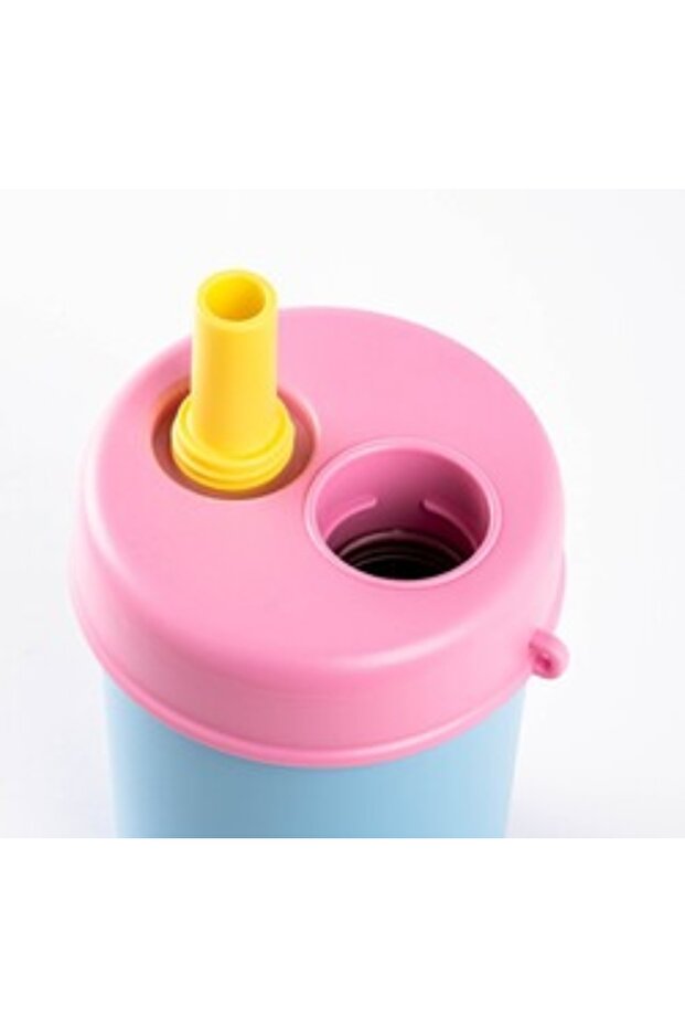 Mavi 2si 1 Arada Kapaklı Termos Bardak 480ml - 4