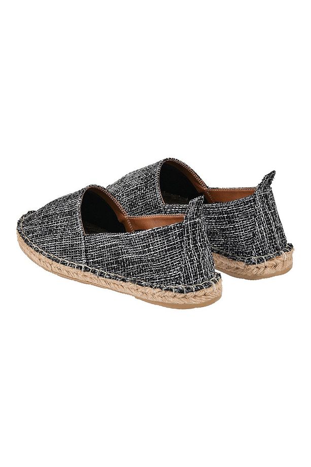 Erkek Kırçıllı Gri El Yapımı Hasır Taban Espadril - 3