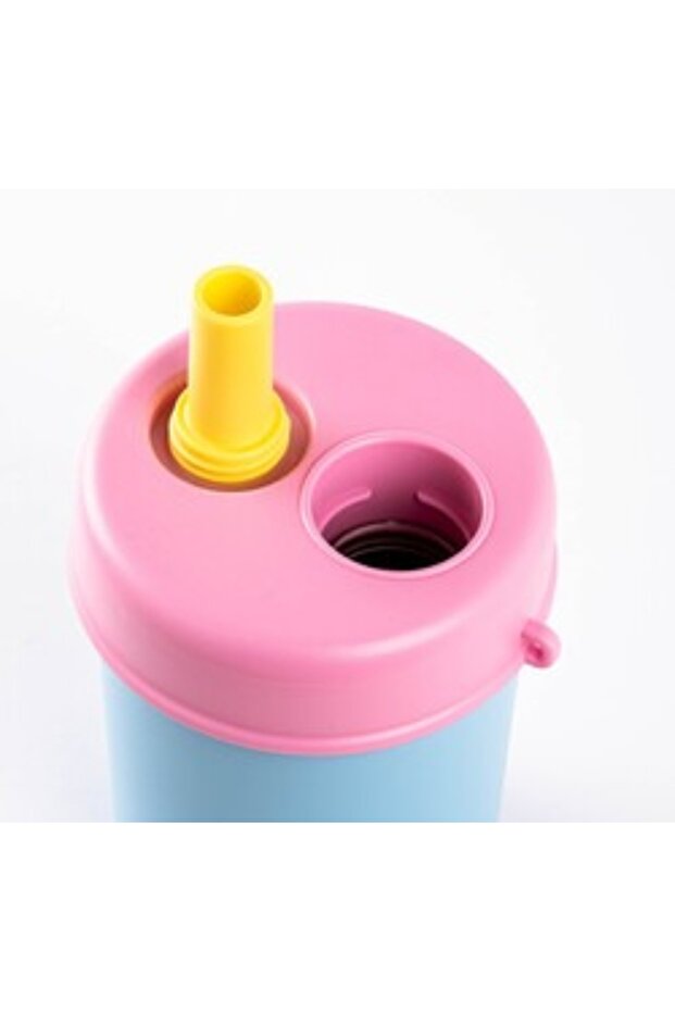 Mavi 2si 1 Arada Kapaklı Termos Bardak 480ml - 5