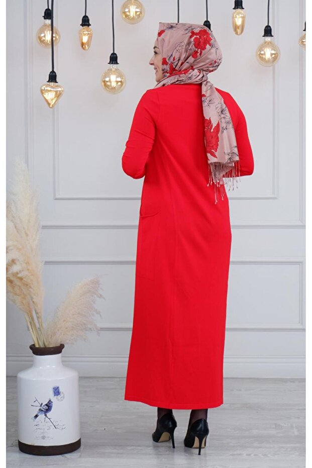 Elbise 5689 Kırmızı - 3