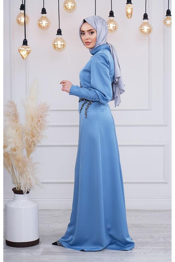 Demet Ipek Abiye 21kd-5470 Mavi - 2