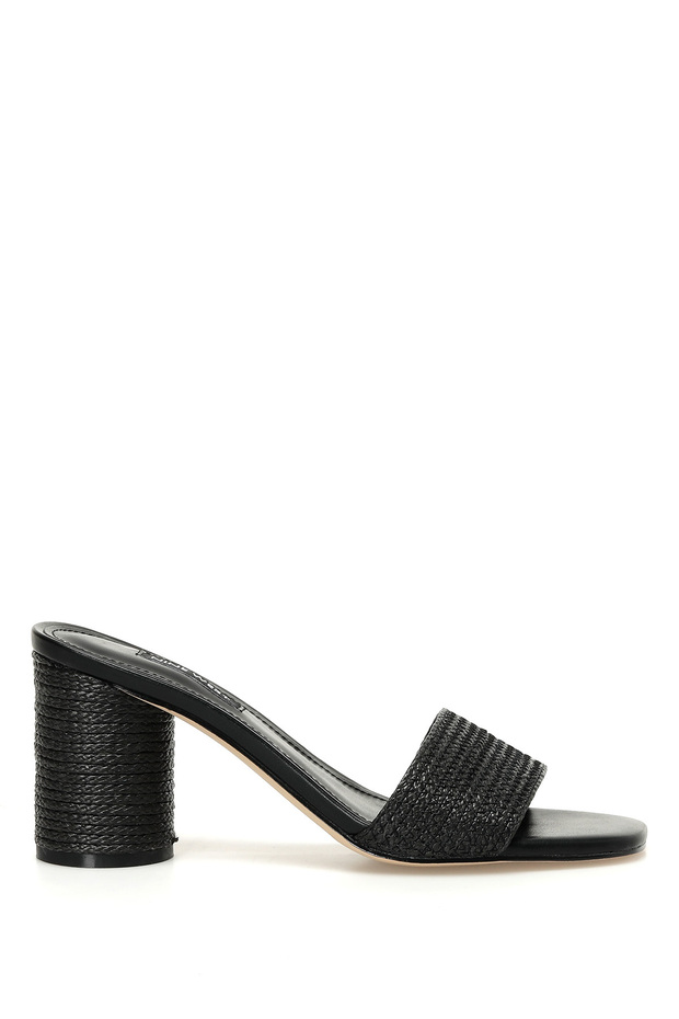 Mapelı2 3fx Siyah Kadın Topuklu Terlik - 1