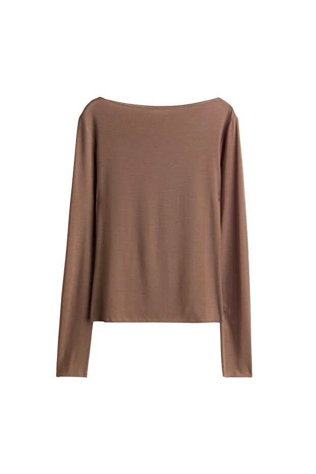 Taba hafif transparan bluz - 1