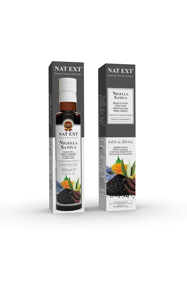 Nat Ext Nıgella Satıva Çörek Otu Zeytin Yaprağı Yavşan Otu Kudret Narı Sıvı Ekstraktları Karışımlı - 1