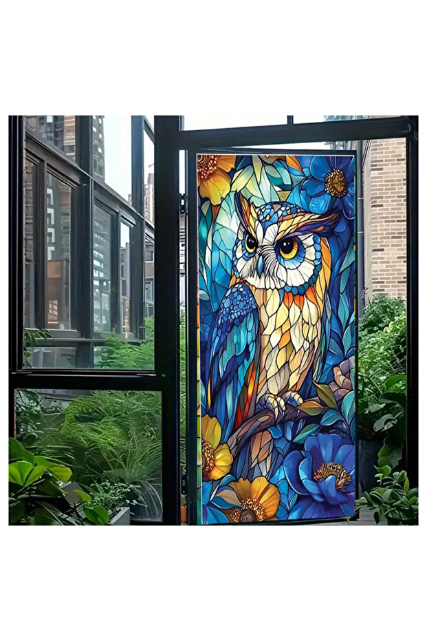 Glass Stained Glass Foil, Self Adhesive, Patterned Frosted Glass Foil 61X100 cm