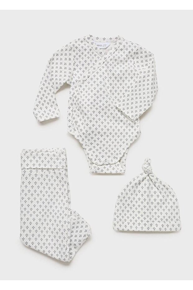 Patterned Cotton Footed Pants - 4