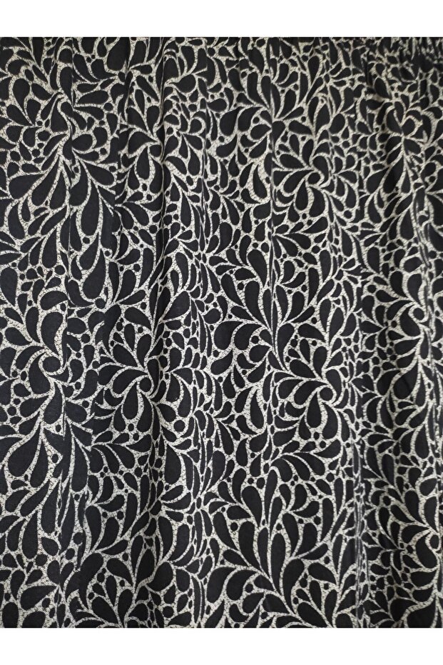 Mother Patterned Elastic Viscose Skirt