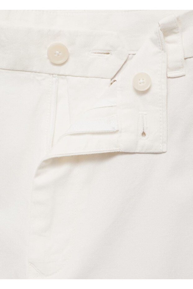 Regular fit keten pantolon - 6