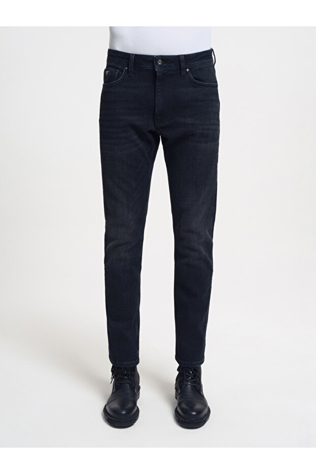 Ανδρικό τζιν παντελόνι Terrybrown Slim Fit Dark Navy Blue LF2034750 - 1