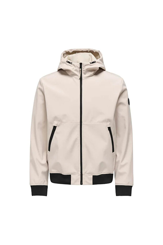 معطف رجالي فضي 22029276 Onsbowie Softshell Bomber Otw Noos