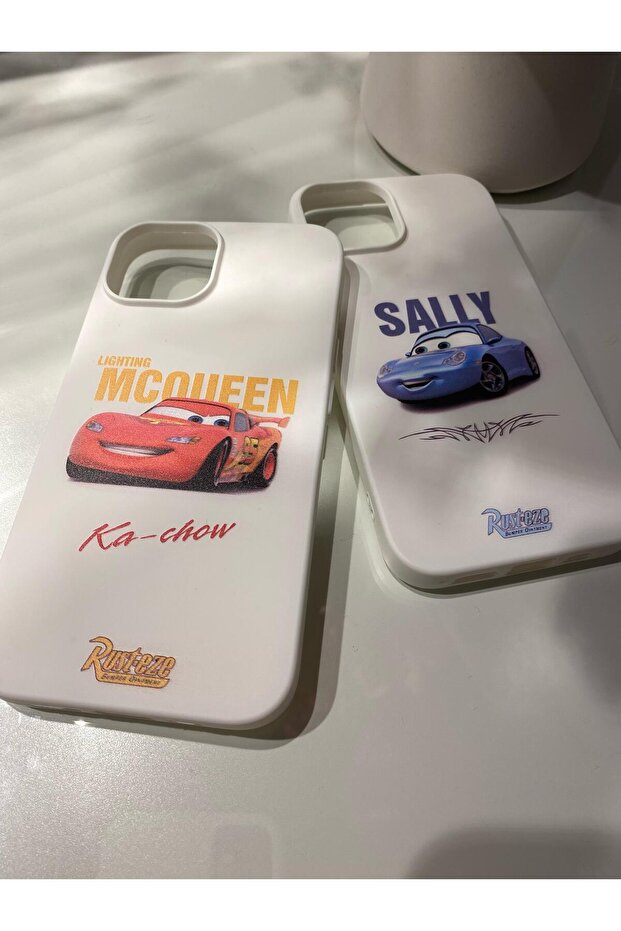 iPhone 13 Telefon Kılıfı (2'Lİ) SALLY AND MCQUEEN - 2