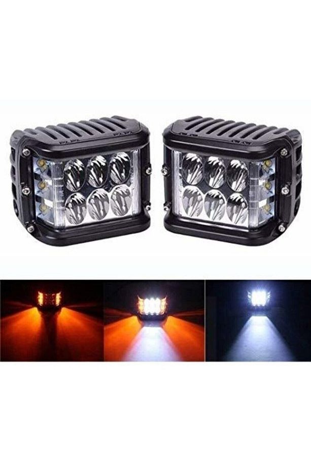 1 Adet Kaput Üstü Offroad Projektör Sis Çalışma Lambası 12 Ledli 36 watt - 4