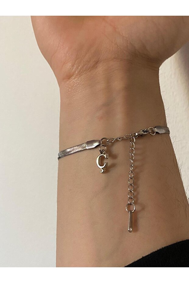 Letter C 316L Steel Italian Bracelet Does Not Tarnish