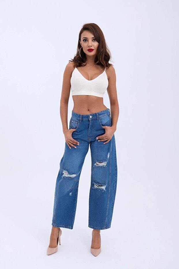 7086 بنطلون جينز-أزرق - 1