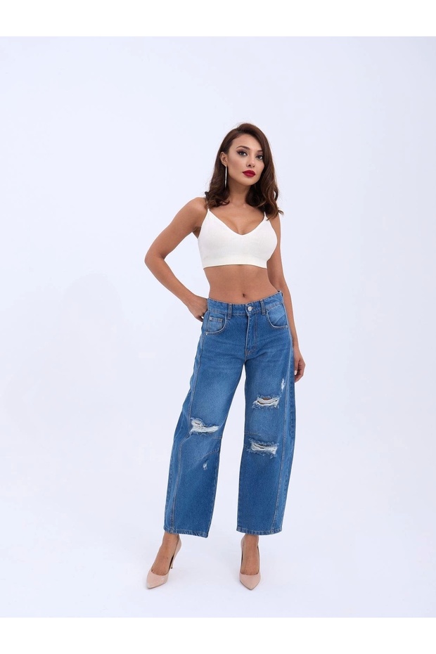 7086 بنطلون جينز-أزرق - 3