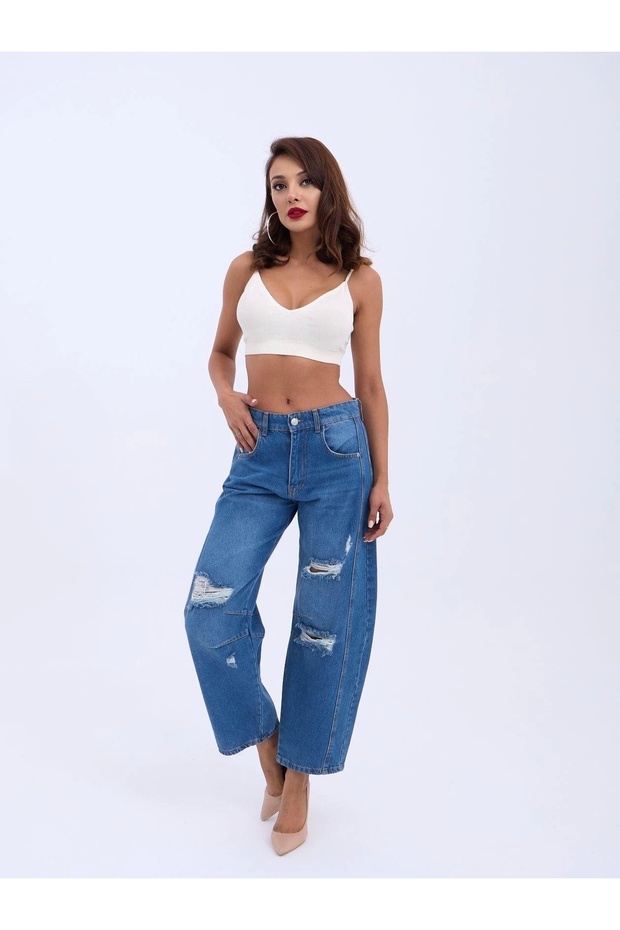 7086 بنطلون جينز-أزرق - 2