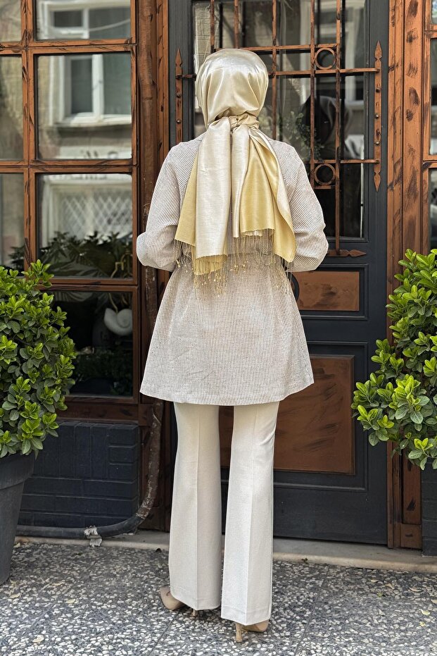 SCL Ceket 10002511111020 Bej - 4