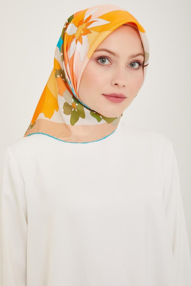 وشاح حريري 2024 ربيع-صيف - 4011d-83 - تيفيل