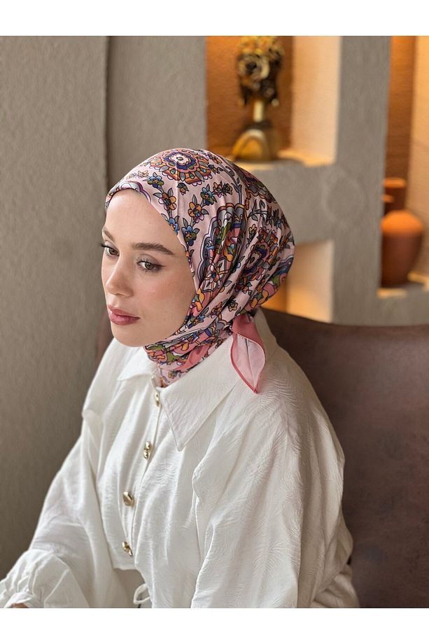 Nisan Desen Pamuk Eşarp - 1