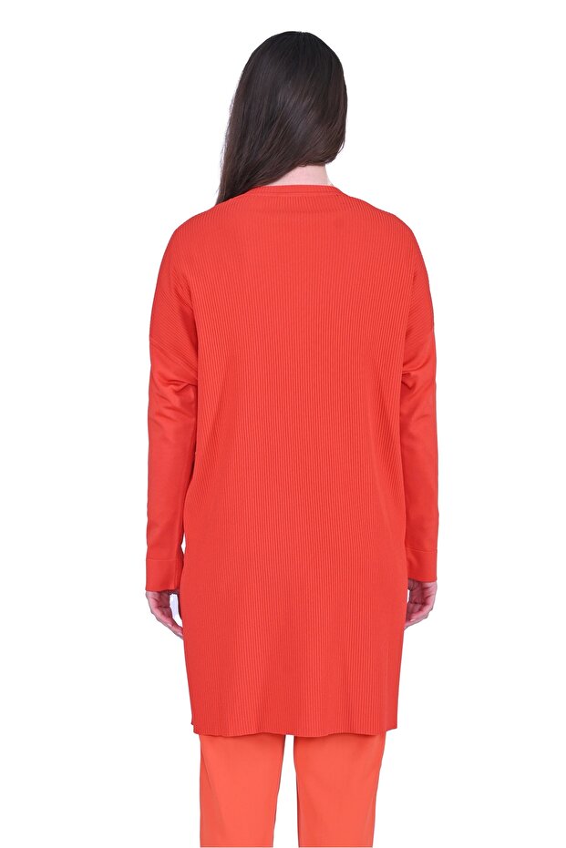 İNVEE 7014 Triko Tunik - Oranj - 3