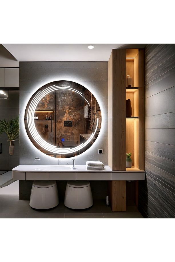Nova Led'li Kumlamalı Lavabo & Banyo Aynası (Dokunmatik Sensörlü) - 1