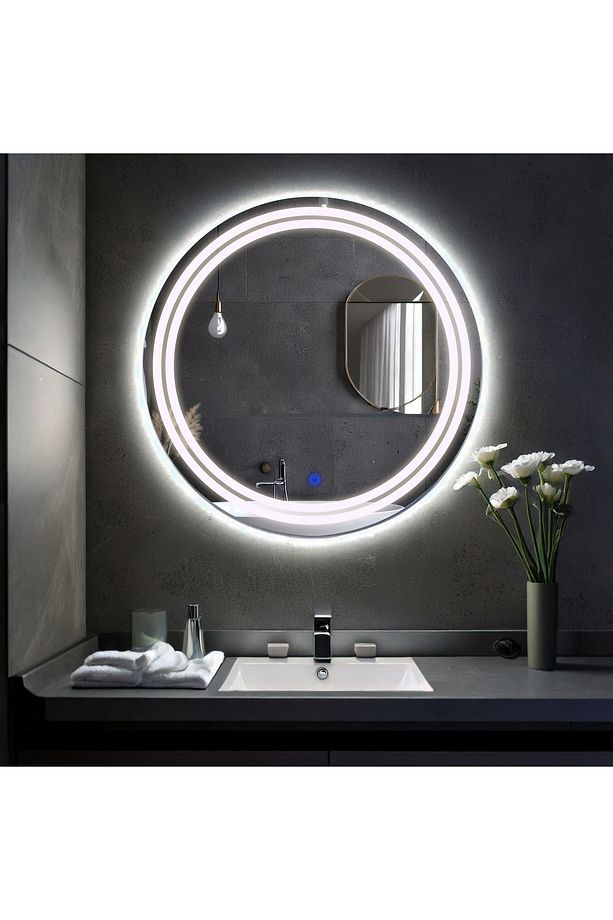 Luna Led'li Kumlamalı Lavabo & Banyo Aynası (Dokunmatik Sensörlü) - 1