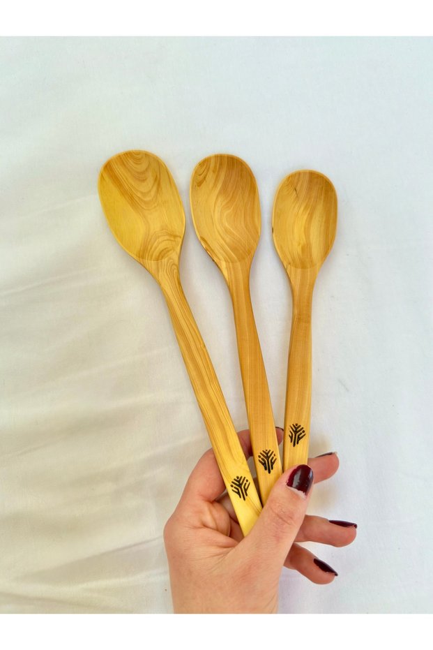 Handmade 3 Piece Boxwood Luks (Water Resistant) Boxwood Spoon, Wooden Spoon Kitchen Set