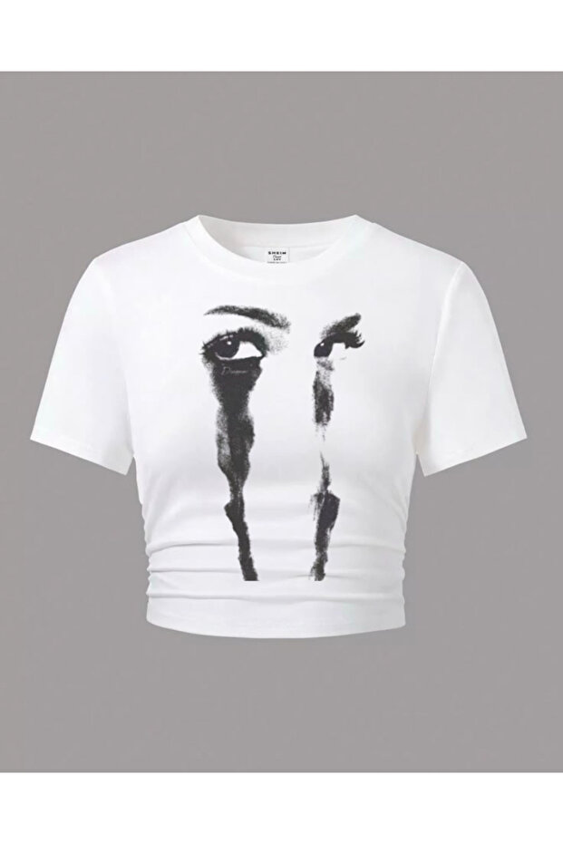 Printed Crop Top - 1