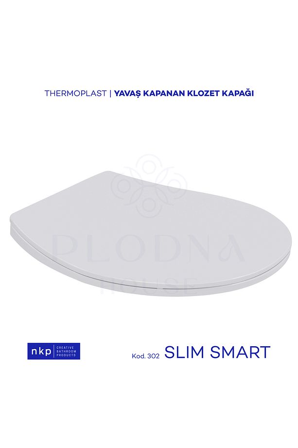 Slim Smart Oval Form C Model Yavaş Kapanan Klozet Kapağı Üstten Sıkmalı Menteşeli - 1