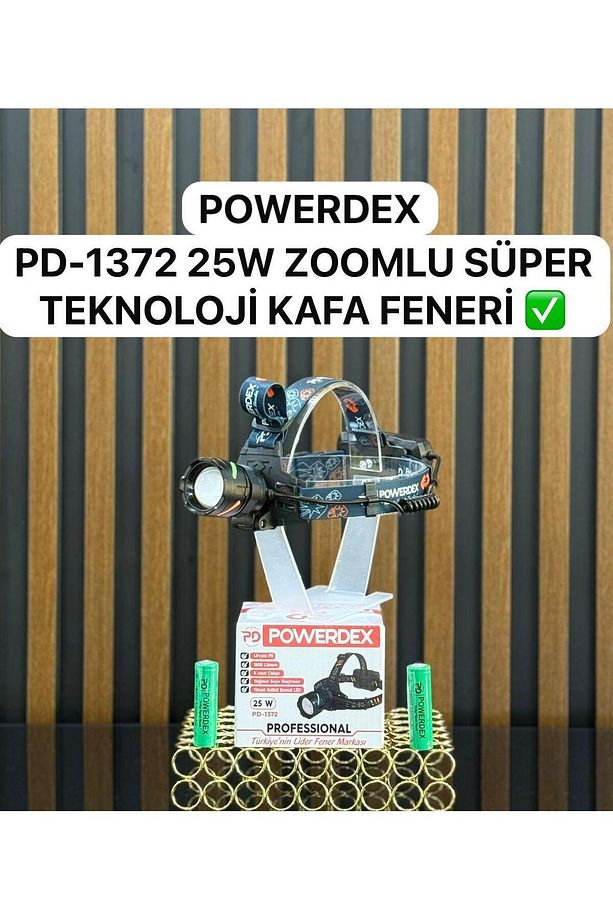 Pd-1372 Şarjl Edilebilir Pilli 25w Zoomlu Kafa Lambası - 2