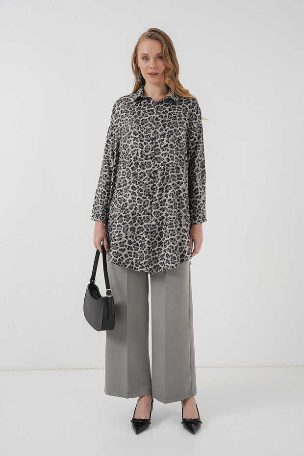 غابريا ليوبارد منقوشة بريق تونك - 2