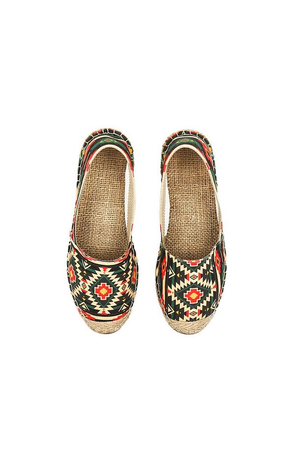 El Yapımı Hasır Taban Espadril - 4