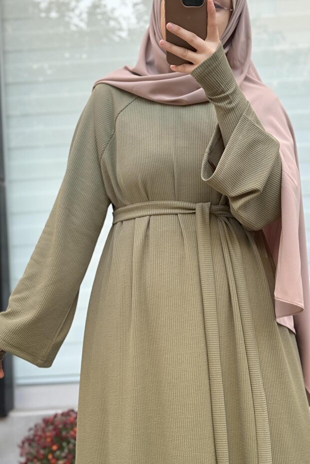 Kuğu Triko Elbise- Ada Çayı - 4