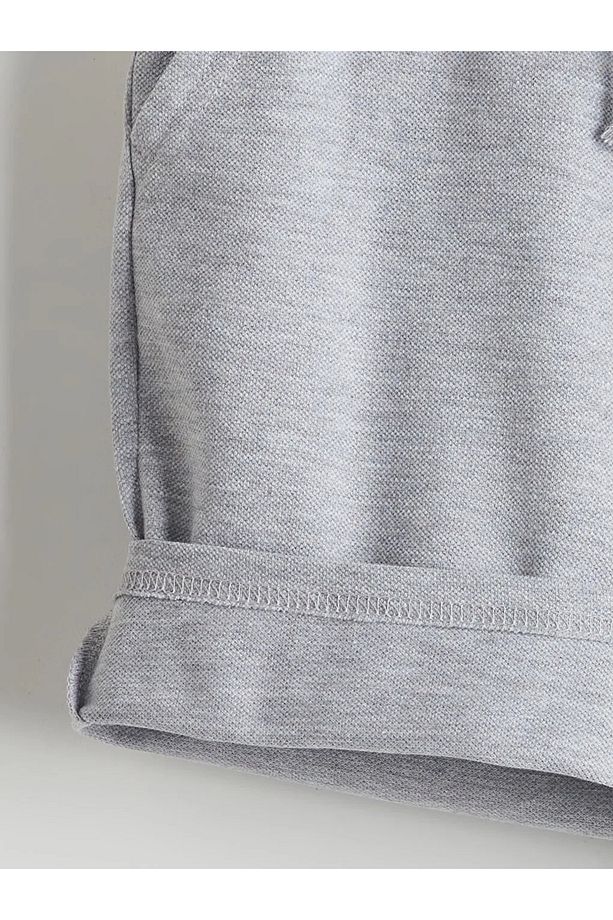 LCW Kids Gri Beli Lastikli Erkek Çocuk Şort - 3