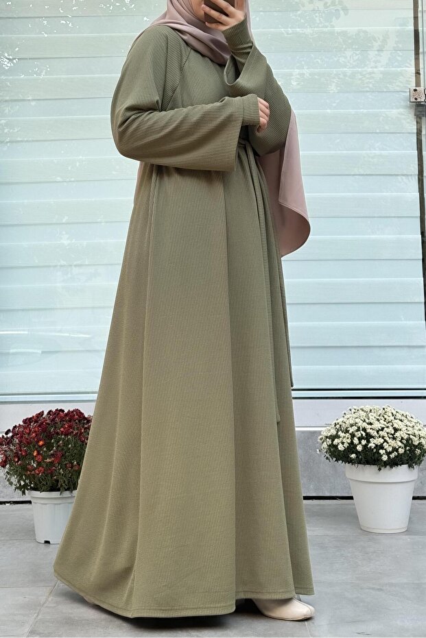 Kuğu Triko Elbise- Ada Çayı - 6