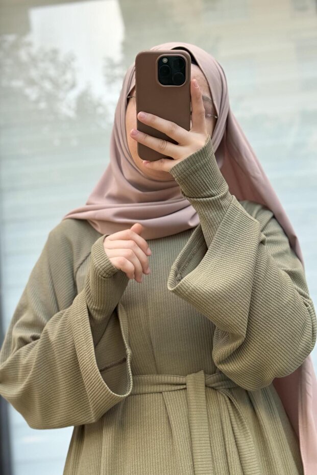 Kuğu Triko Elbise- Ada Çayı - 3