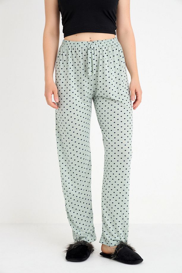 Yumşak Dokulu Esnek Rahat Milan ve Viskon Kumaş Pijama Altı - 2