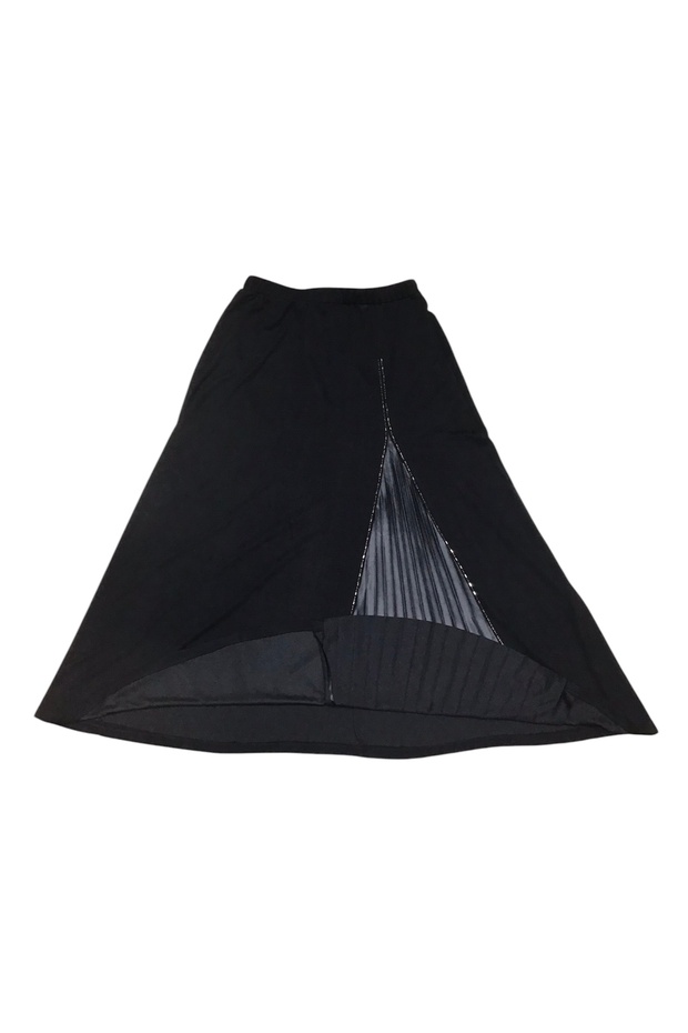 Women's Elastic Waist Leather Detailed Stone Combed Cotton Skirt