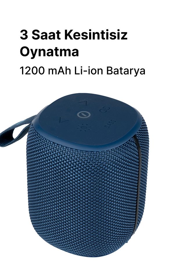 Taşınabilir Bluetooth Hoparlör Tws Stereo 10w Tf Kart Speaker Rgb Ses Bombası Mavi X6702 - 6