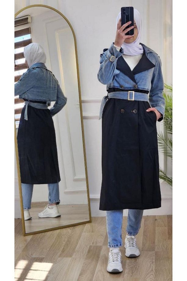 kadın yazlık midi trençkot model G2595 - 1