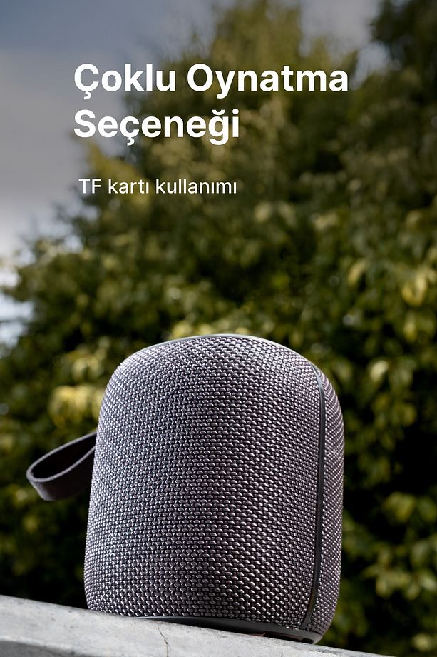 Taşınabilir Bluetooth Hoparlör Tws Stereo 10w Tf Kart Speaker Rgb Ses Bombası Gri X6702 - 4